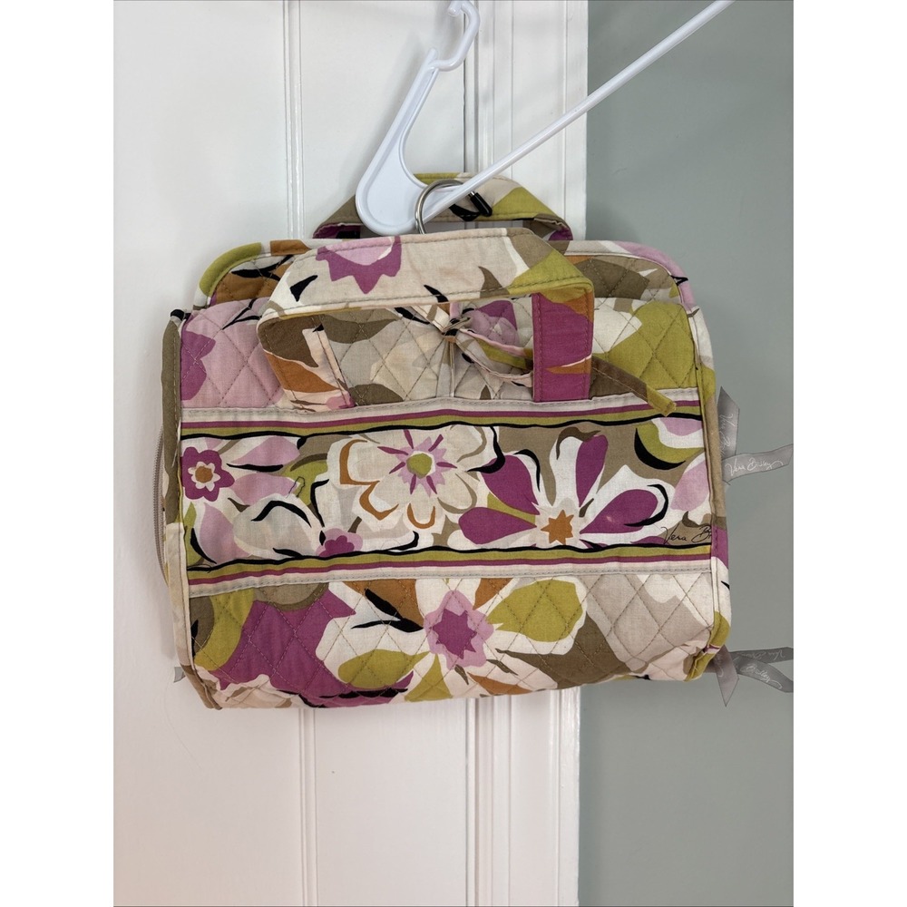 Vera Bradley Cosmetic Hanging Travel Toiletry Organizer Portobello Road Floral